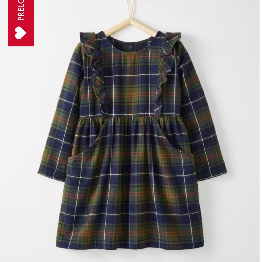 Hanna Andersson Forest Plaid Dress Size 90 (size 3)